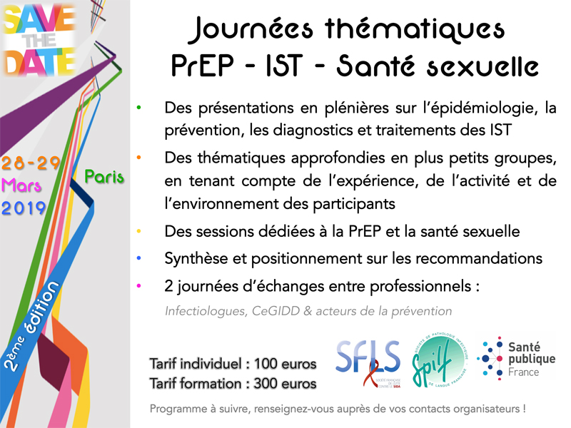 Journées PrEP - IST - Santé sexuelle 2019
