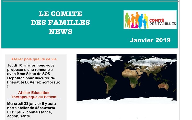 Les activités du Comité des Familles en janvier 2019