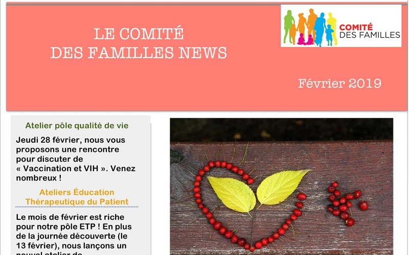 Les activités du Comité des Familles en février 2019