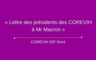 « Lettre des présidents des COREVIH à Mr Macron »