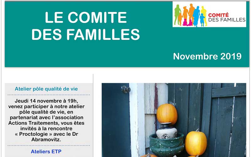 Les activités du Comité des Familles – Novembre 2019