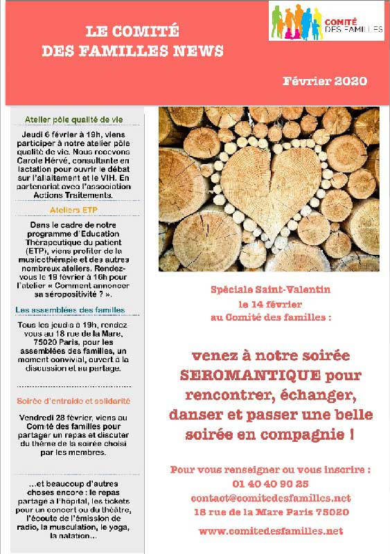News Comité des Familles février 2020