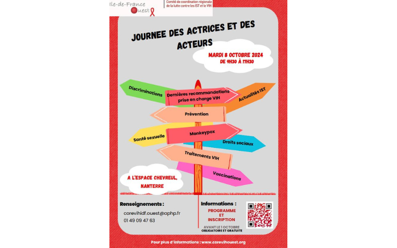 Journée des actrices et des acteurs, COREVIH IDF Ouest