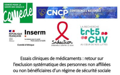Essais cliniques de médicaments et situations irrégulières