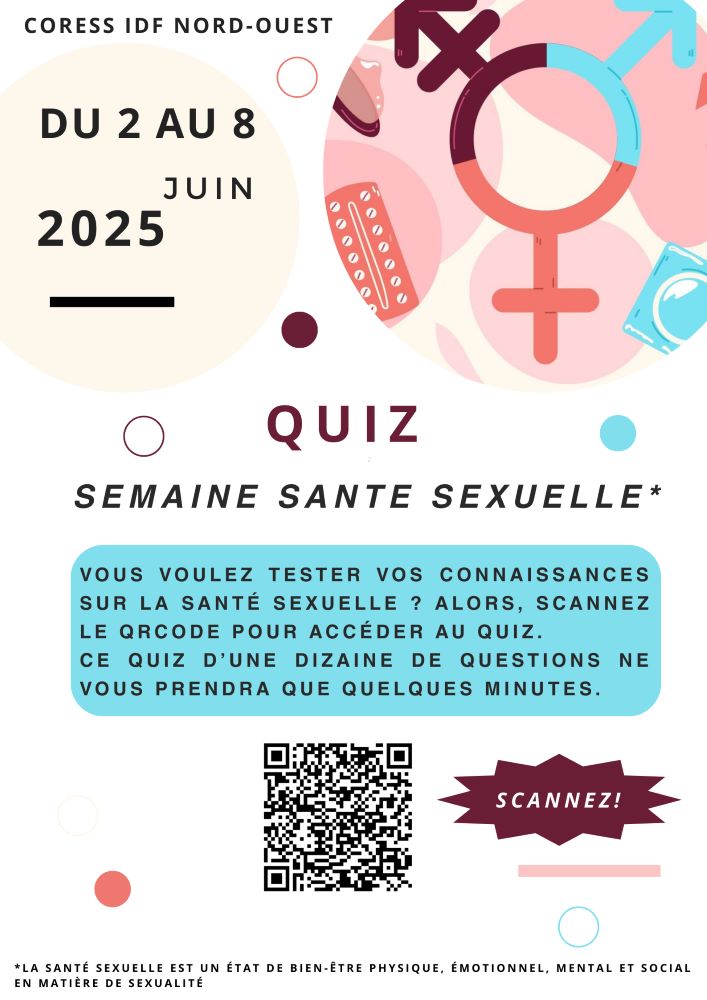 Affiche quiz semaine de la santé sexuelle 2025