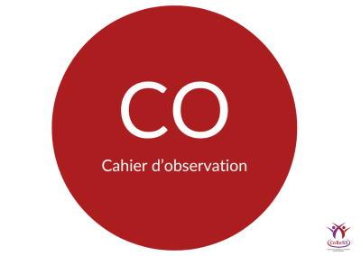 Cahier d’observation (CO) [= CRF (Case Report Form)]