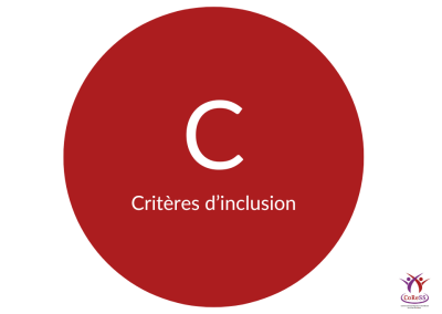 Critères d’inclusion