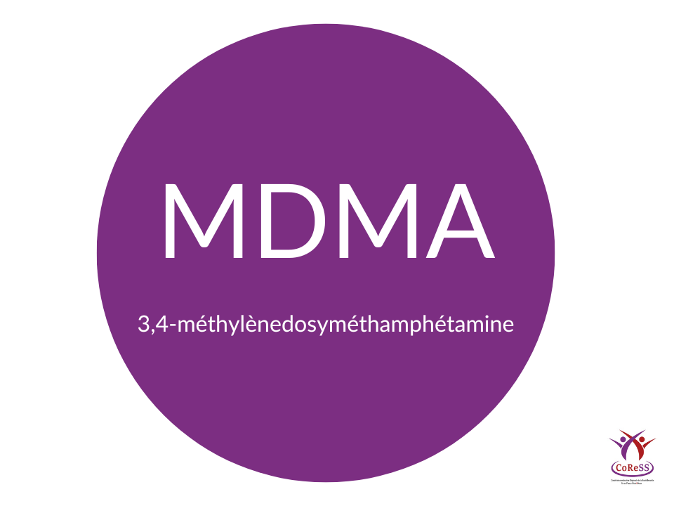 MDMA ou 3,4-méthylènedosyméthamphétamine