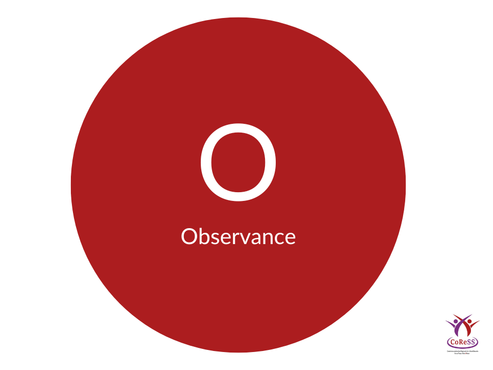 Définition observance